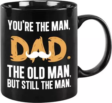 You Re The Old Man Beard Father S Day Ceramic Coffee Mug Tea Cup Dad Father 301-400ml чёрный