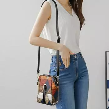 YOUHUAGUO Женская сумка через плечо, роскошная женская сумка для телефона и кошельков из искусственной кожи, маленькая дизайнерская сумка в виде ракушки 11x8x17cm коричневый