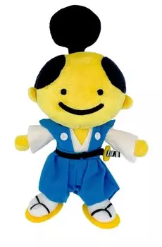 Young stuffed animal mini size (official historical drama channel character goods) Cute Japanese character goods Samurai Lucky item for overseas