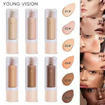 YOUNG VISION 1-компонентная жидкая тональная основа Bottom Press, смываемая матирующая основа для контроля жирности кожи, макияж трудно удалить 40ml
