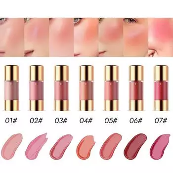 YOUNG VISION 1-piece Dropper Press Liquid Blush Увлажняющие шелковистые натуральные осветляющие румяна повышающие цвет Жидкие румяна 01