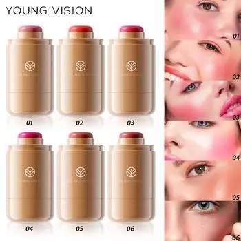 YOUNG VISION 1-piece Pocket blush Румяна в стике Румяна в газовом баллончике Матовые румяна для губ и щек Кремовые румяна 01 (TikTok platform prohibits listing)