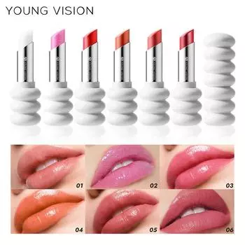 YOUNG VISION 1-Piece Spiral Moisturizing Lipstick Set Увлажняющий и питательный бальзам для губ с мягким матовым финишем 3.2g
