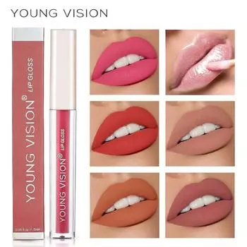 YOUNG VISION 6 цветов бархатный блеск для губ с антипригарным покрытием Doodle Lip Gloss Liquid Lipstick Makeup
