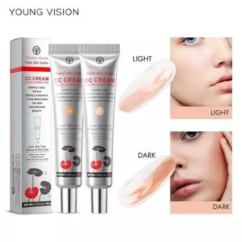 YOUNG VISION Centella CC Cream Concealer Невидимый увлажняющий поры праймер под макияж натуральный 45ml
