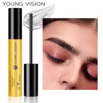 YOUNG VISION Styling Eyebrow Gel Transparent Waterproof Natural Longer Lasting Stereoscopic Eyebrow Gel 1pc