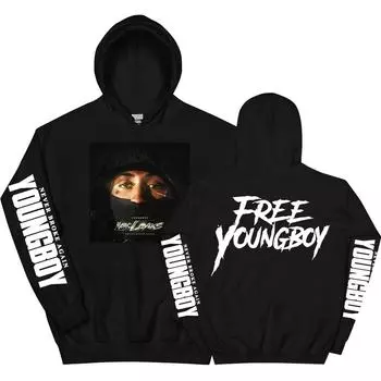 YoungBoy Never Broke Again More Leaks Album 2025 Толстовки с капюшоном с длинным рукавом для мужчин/женщин Певица Печать Пуловер XS