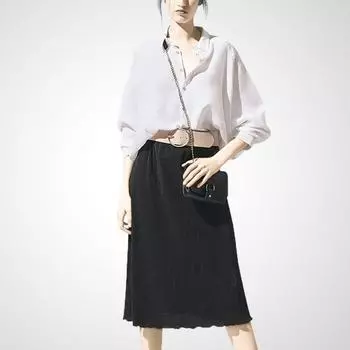 Younger Autumn European and American Leisure Slimming 3/4 Sleeves Shirt White (one-piece Tops) S