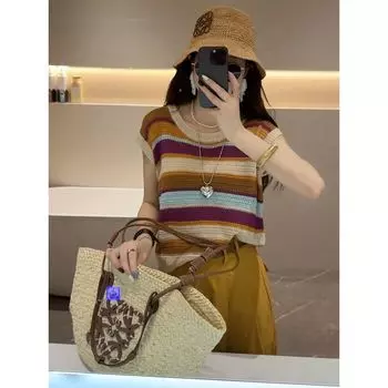 Younger Stripes Two-piece Set Small Tall Summer Wear Tops S(80-100)