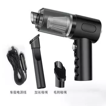 Youpin Автомобильный пылесос Беспроводная зарядка через USB Мощное всасывание Портативный Мини Мощный Воздухоочиститель Главная чёрный