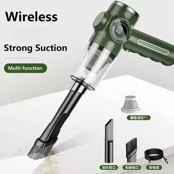 Youpin Car Vacuum Cleaner 5 In1 Wireless Portable Handheld Mini Robot Efficient Vacuum Cleaner Electric Appliances New зелёный