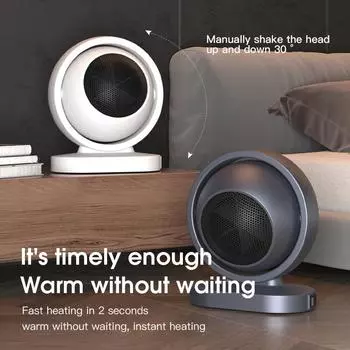 Youpin Portable Heating Fans Electric Fan Heater Desktop Warm Fan Stove Warm Air Blower Home Office Mini Radiator Heater US Plug