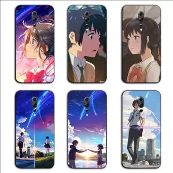 Your Name Japan Phone Case For OPPO Find X5 X3 X2 A93 Reno 8 7 Pro A74 A72 A53 Soft Black Phone Cover OPPO Find X5