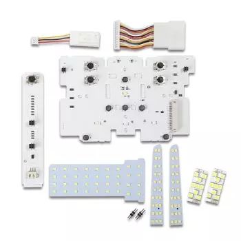 YOURS 90 Series Voxy Noah Exclusive LED Room Lamp Set Replacement Original LED Front Center Luggage Interior Light Exclusive Design Light Intensity золотой