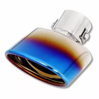 YOURS: KICKS Titanium Style Muffler Cutter 1PCS Fall Prevention Stainless Steel KICKS Custom Parts Accessories Dress Up Nissan Y211-004 2 S