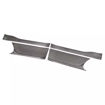 YOURS: N-BOX/N-BOX custom JF5/JF6 exclusive inner scuff plate garnish 4PCS Carbon tone stainless Recruitment N-BOX CUSTOM Interior plating custom