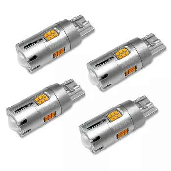 YOURS Prius 50 Series Early светодиодная лампа указателя поворота с резистором проектора шт. Взрывная лампа PRIUS Toyota TOYOTA M встроенная [4 1 комплект] [лампа 2000LM] янтарь