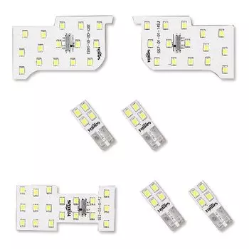 YOURS T33 Эксклюзивный комплект светодиодных ламп для салона, устанавливаемых на крышу, оснащен специальным салонным светом особой интенсивности, изготовленным на заказ для Nissan NISSAN M X-Trail [стеклянный автомобиль] [золотой]