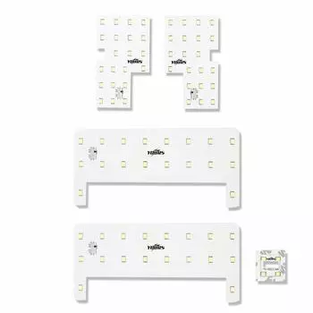YOURS Toyota Noah Voxy NOAH VOXY 70 Series Adjustment Lamp LED Room Lamp Set Special Designed Tool M [A Set] (Включено затемнение) [Обычная машина] белый