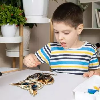 Yousheng 100/200/300 шт./компл. пазл с совой в стиле стимпанк, пазл с совой, головоломка для детей и взрослых, обучающая деревянная головоломка с птицами, украшение для дома S