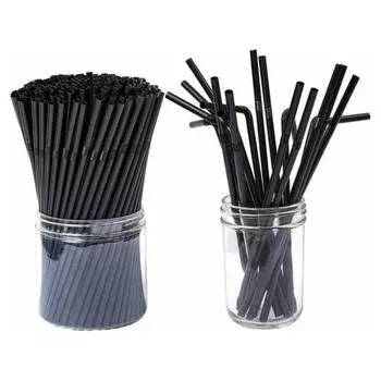 Yousheng 100 шт. гибкие пластиковые трубочки одноразовые питьевые трубочки разных цветов 21 см гибкие полосатые трубочки для сока для вечеринок и мероприятий