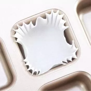 Yousheng 100 шт., термостойкие, легко снимаемые, водонепроницаемые, маслостойкие, одноразовые, безопасные для духовки, квадратные, для торта, кухонный гаджет белый