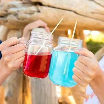 Yousheng 100шт 20см натуральный биоразлагаемый портативный кухонный барный инструмент для питья