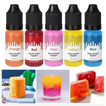 Yousheng 10 мл бутылочка с пигментом из эпоксидной смолы, высококонцентрированная герметичная красящая жидкость, полупрозрачный краситель из эпоксидной смолы, изготовление ювелирных изделий фиолетовый