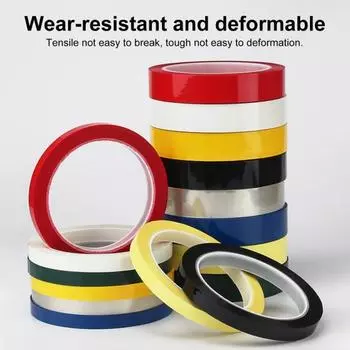 Yousheng 10 рулонов ПЭТ-липкой ленты для витражей, направляющие линии 3 мм, 164 фута, водонепроницаемая лента для оконного стекла, принадлежности для рисования и рукоделия белый