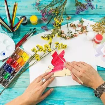 Yousheng 10 шт. DIY пасхальный кролик декор деревянные вырезанные кролики незаконченный отдельно стоящий кролик украшение набор для творчества пасхальный подарок для детей 1 Set