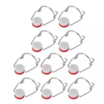 Yousheng 10 шт. герметичные крышки для бутылок с откидной крышкой для домашнего пивоварения, герметичные крышки из нержавеющей стали, крышки для бутылок свежести, карбонизации 10 pcs