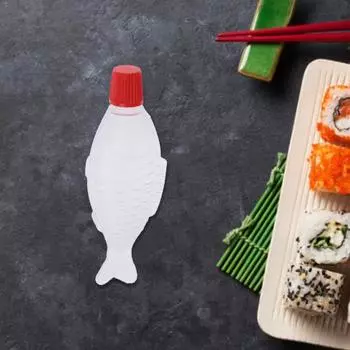 Yousheng 10 шт./компл. креативная бутылка в форме рыбы, симпатичная компактная пластиковая бутылка для приправ для дома L