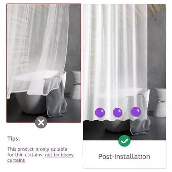 Yousheng 10 шт. магнитных утяжелителей для штор, водонепроницаемые, компактные, прочные магнитные утяжелители для скатертей и занавесок для душа жёлтый