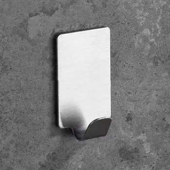 Yousheng 10 шт. настенных крючков для вешалок, устойчивых к ржавчине, прочных, выдерживающих нагрузку, простых в установке, органайзер для ванной комнаты, многоцелевая вешалка для полотенец серебряный