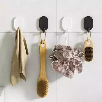 Yousheng 10 шт. настенных крючков, не требующих сверления, отличная липкость, органайзер для прачечной, 11 фунтов, несущие клейкие вешалки для кухни, ванной, спальни 10 pcs