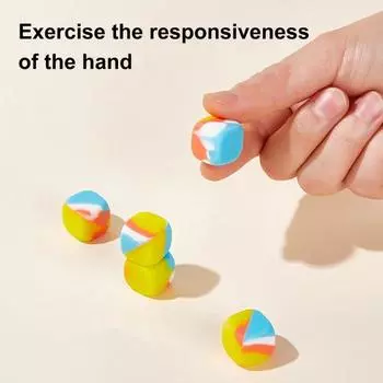 Yousheng 10 шт. ностальгическая игра по ловле камней с тканевой сумкой для развития координации рук и глаз, цветные традиционные игральные кости, игрушка для захвата кубиков
