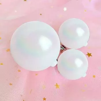 Yousheng 10 шт. переливающихся рождественских шаров, небьющиеся шары, подвесные украшения, многоразовые елочные украшения для поделок, дня рождения, свадьбы, декора S