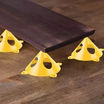 Yousheng 10 шт. пирамидальные стойки для малярных работ треугольные стойки для малярных работ грузоподъемность 220 фунтов компактный дизайн переносные стойки для малярных работ аксессуары оранжевый