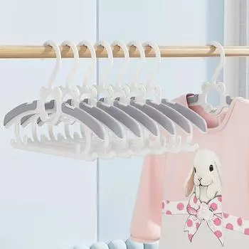 Yousheng, 10 шт., вешалка для детской одежды, ультратонкая нескользящая компактная вешалка для брюк для новорожденных, одежда для новорожденных розовый