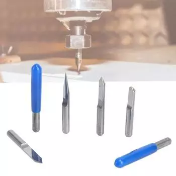 Yousheng 10 шт. высокоточные гравировальные биты V-образный наконечник 3,175 мм хвостовик 20/30/45/60/90 градусов гравировальные биты фрезы инструменты для акрила 10pcs