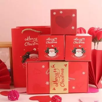 Yousheng 10 шт. взрывная подарочная коробка с рождественскими подарками, всплывающая подарочная коробка с деньгами, держатель для подарков на дни рождения и вечеринки красный