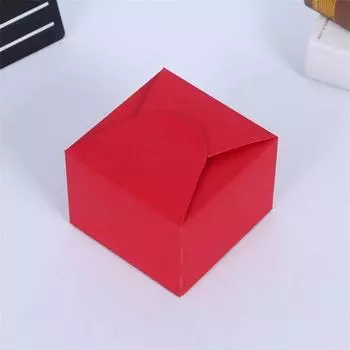 Yousheng 10Pcs Gift Box Freestanding Easy to Carry Paper All Match Fantasy Gift Container for Bakery S красный