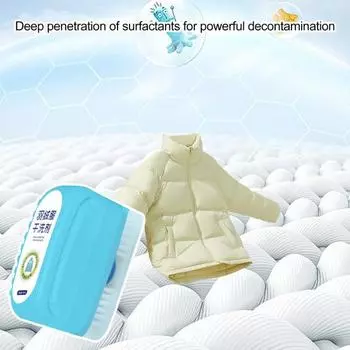 Yousheng 120 мл средство для сухой чистки пуховиков с щеткой для стирки без щетки чистящее средство для пуховиков для сухой чистки пуховых изделий синий