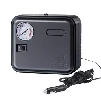 Yousheng 120 Вт портативный автомобильный электрический воздушный насос мини-накачка для шин 12 В портативный воздушный компрессор автомобильный мотоцикл мотоцикл манометр насос чёрный