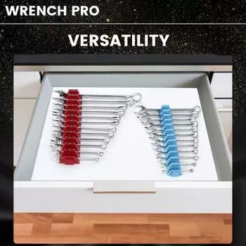 Yousheng 12/48 шт. Модульный органайзер для гаечных ключей, ящик для инструментов, комбинированный гаечный ключ с храповым механизмом, магнитный держатель, стойка для хранения гаечных ключей 12pcs зелёный