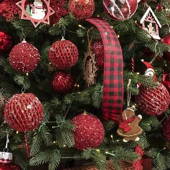 Yousheng 12 шт. блестящие шарики из пенопласта с пайетками, набор праздничных подвесных украшений для украшения вечеринки в помещении и на открытом воздухе