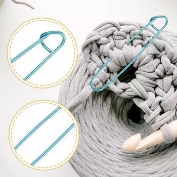 Yousheng 12 шт. держатели для вязания, алюминиевые швейные нити, маркеры для стежков, цветные держатели для кос для шитья 12pcs