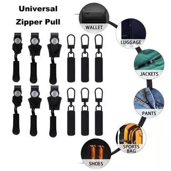 Yousheng 12 шт. комплект для ремонта молний универсальный съемник для молнии сменный металлический регулируемый фиксирующий зубчатый винт для одежды сумок курток 12pcs