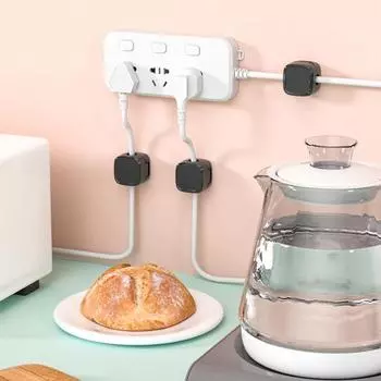 Yousheng 12 шт. магнитные зажимы для кабеля, держатель для шнура, самоклеящийся, без остатков, под столом, держатель для кабеля, держатель для проводов, органайзер 12pcs