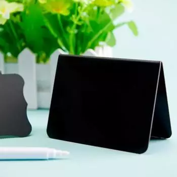 Yousheng 12 шт. маленькие доски с надписями для школьных досок, многоразовые мини-доски для еды и завтрака с белой ручкой, мини-бирки для школьных досок 12pcs A